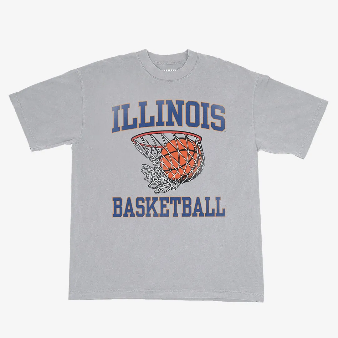 Illinois Fighting Illini Basketball Heavy Tee