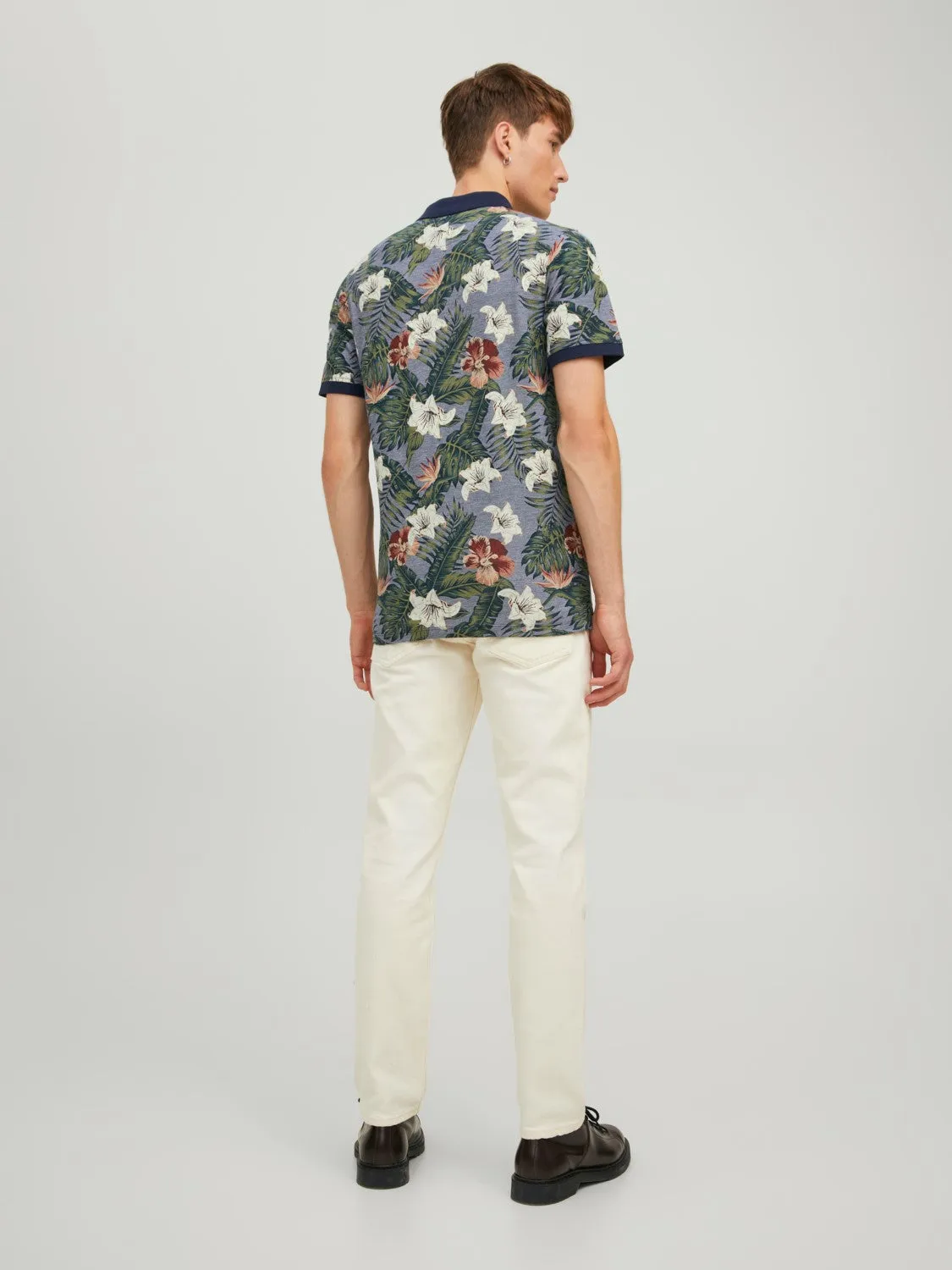 Jack & Jones Men's TROPICANA Hawaiian Polo Shirt