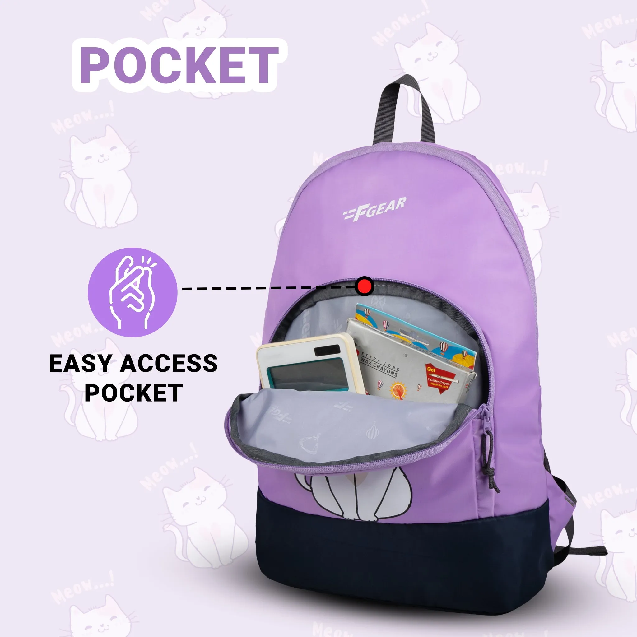 Jasper 14L Lavender Kids Backpack