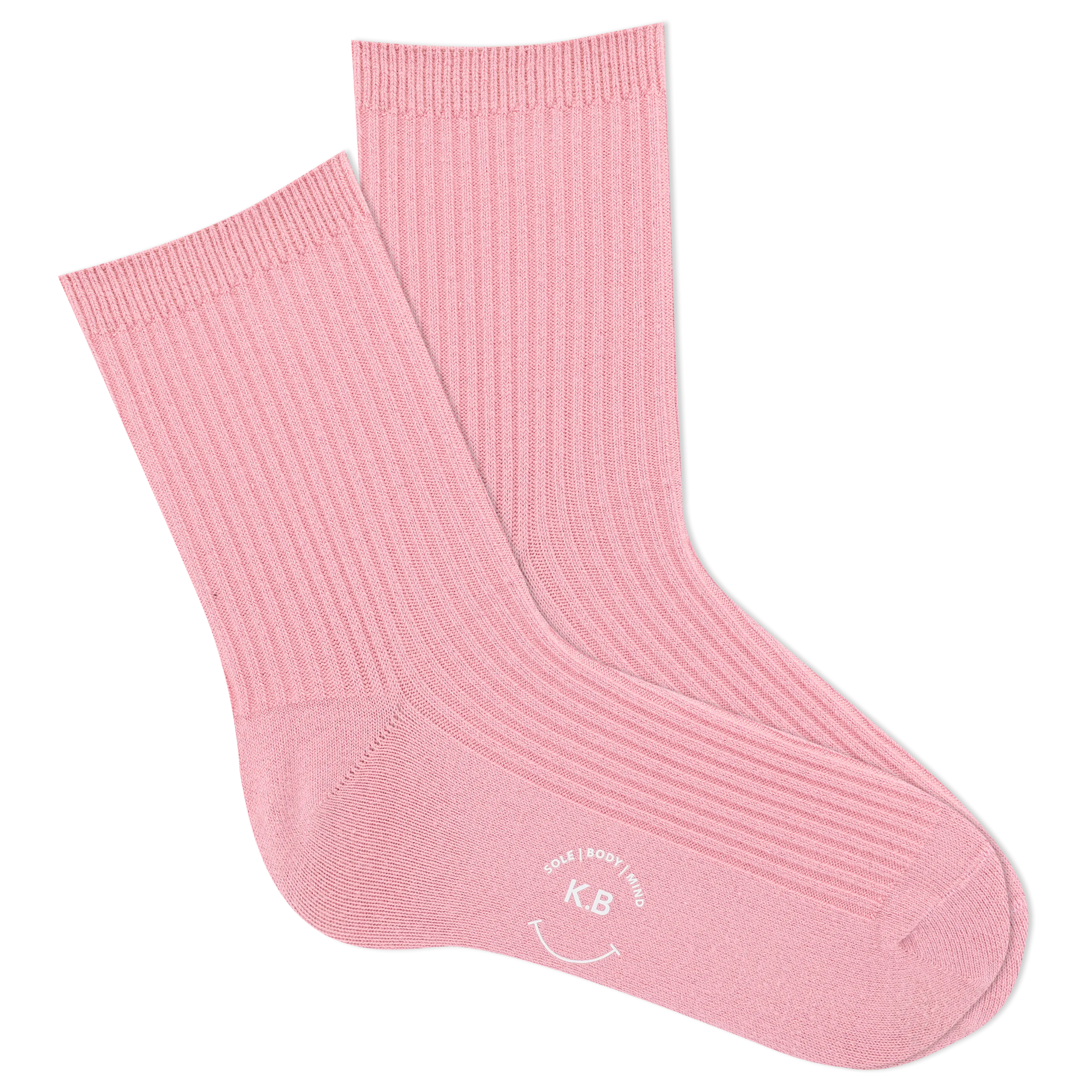 K.Bell Women's Ribbed Short Crew Sock