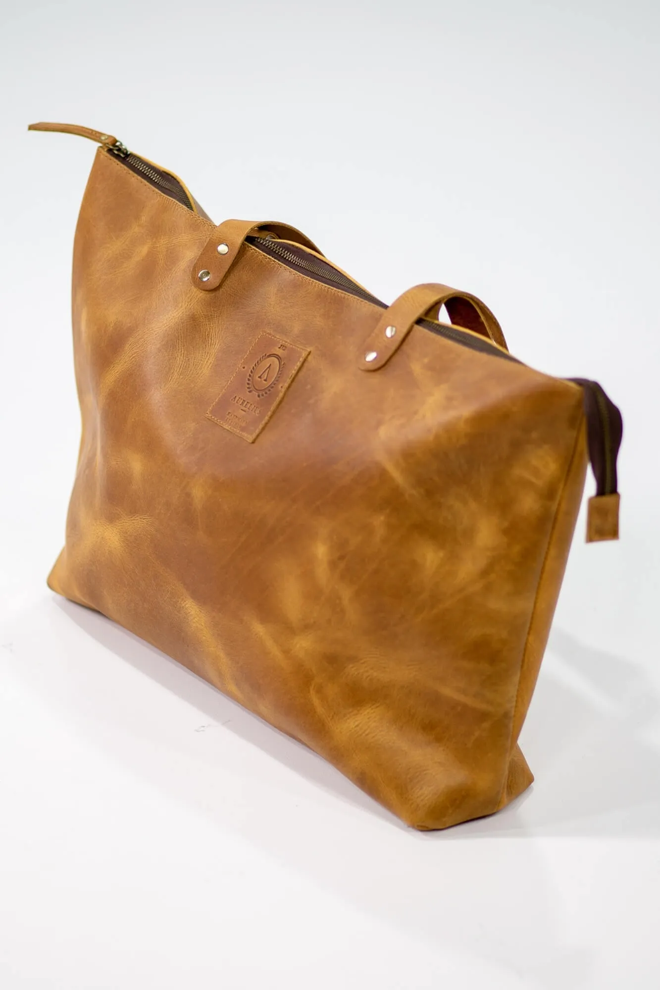 Kelki Light Tan Leather Tote Bag