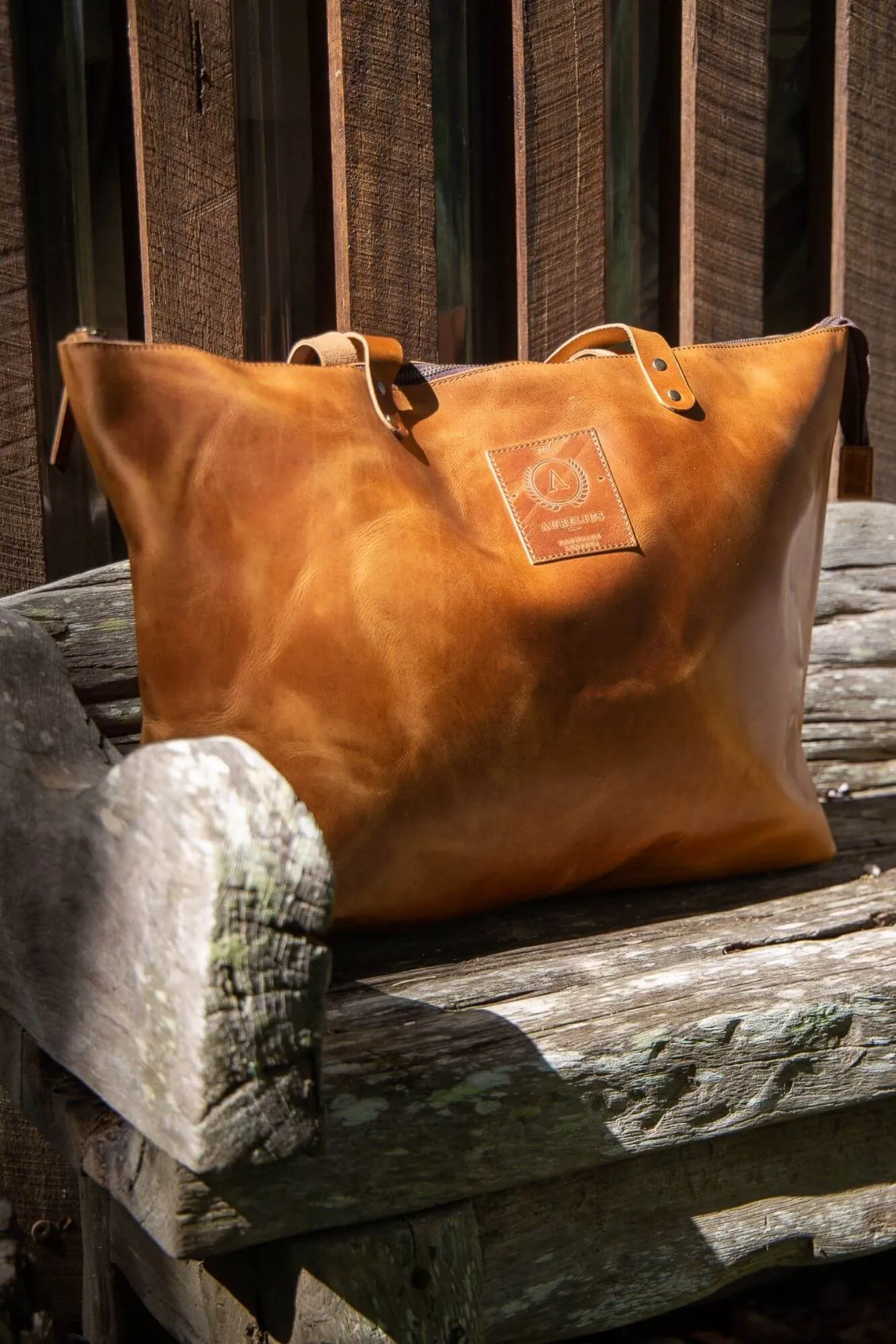 Kelki Light Tan Leather Tote Bag