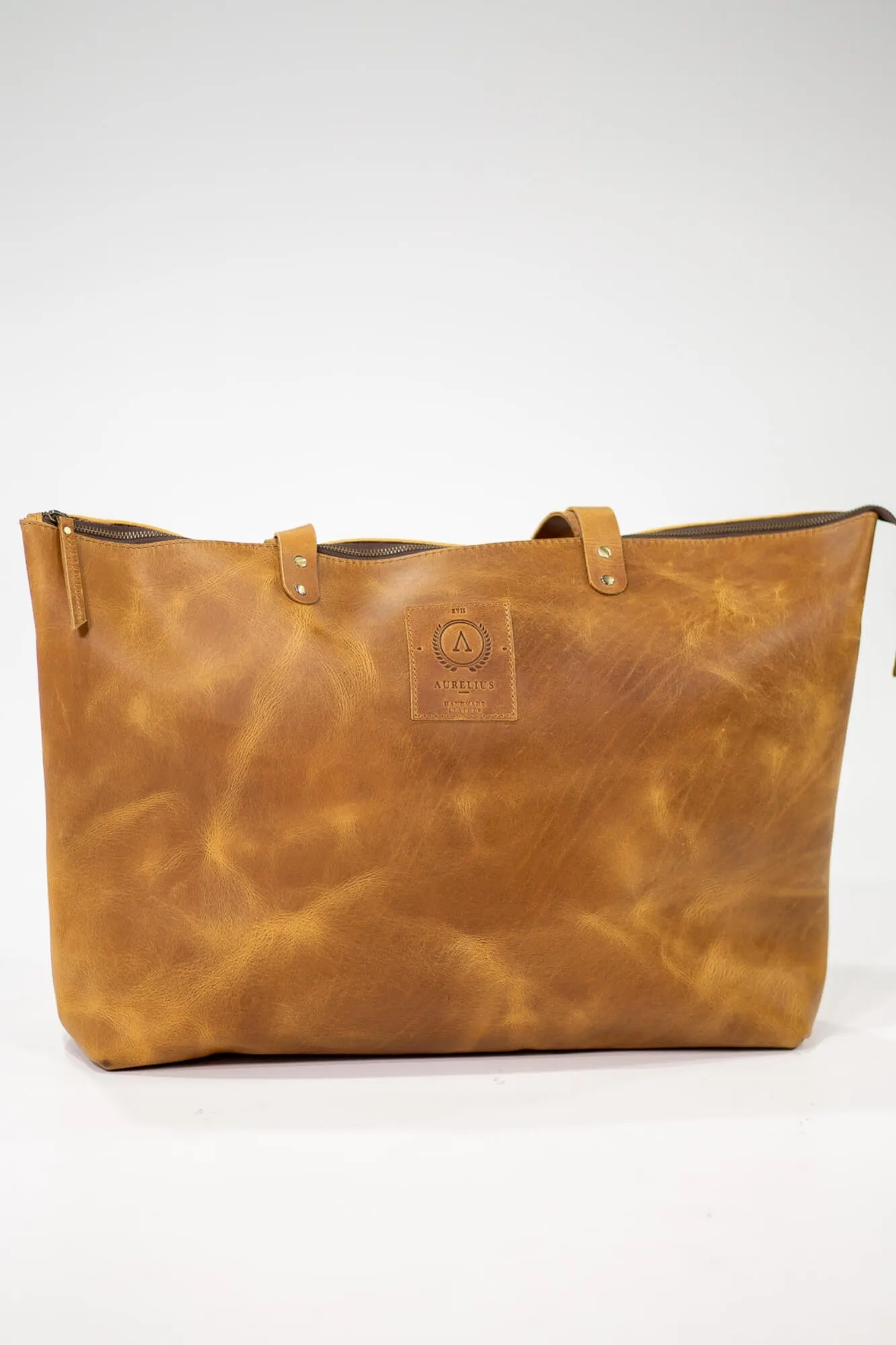 Kelki Light Tan Leather Tote Bag