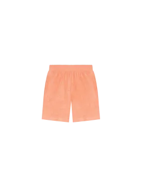 Kids Towelling Shorts—peach perfect