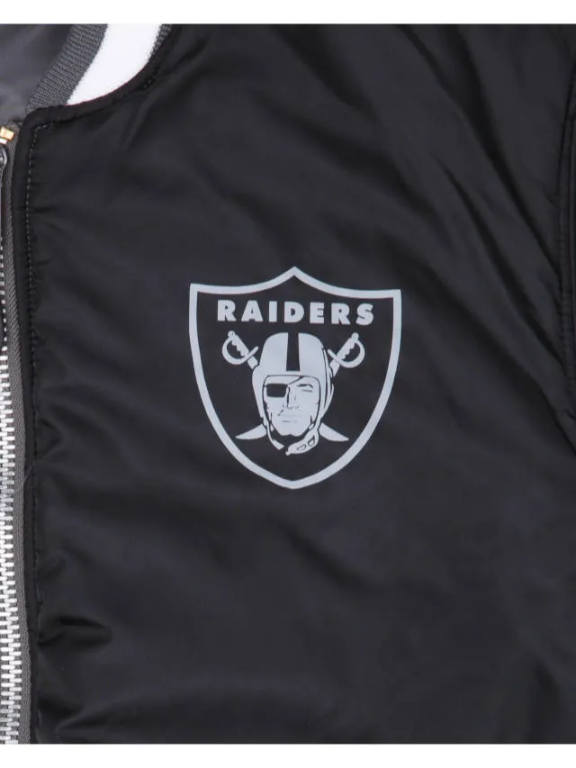 LAS VEGAS RAIDERS X ALPHA X NEW ERA MA-1 BOMBER JACKET