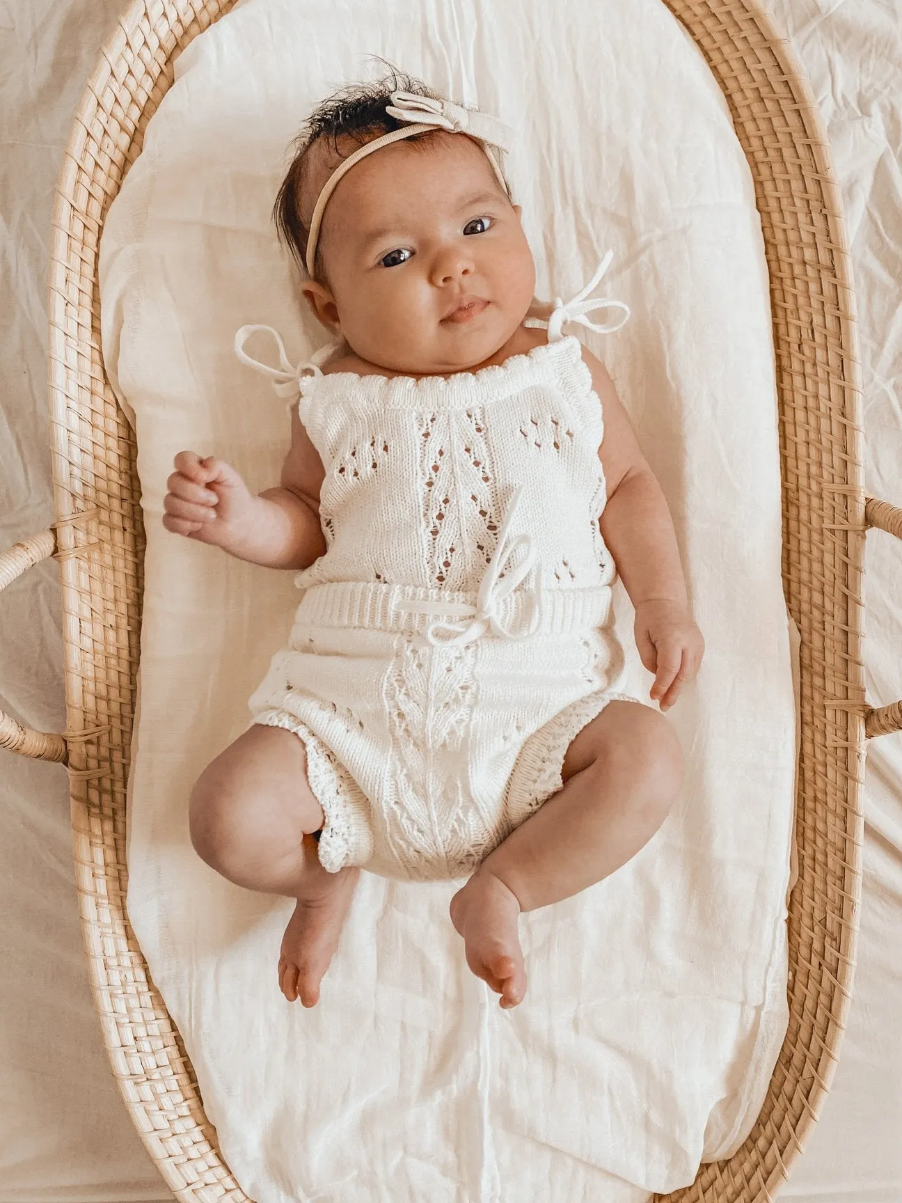 Little B's Nursery |  Vintage Knit Set - Milk