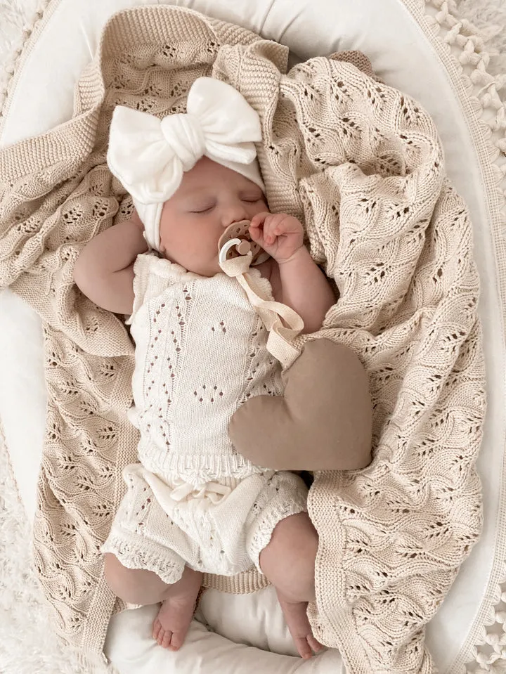 Little B's Nursery |  Vintage Knit Set - Milk