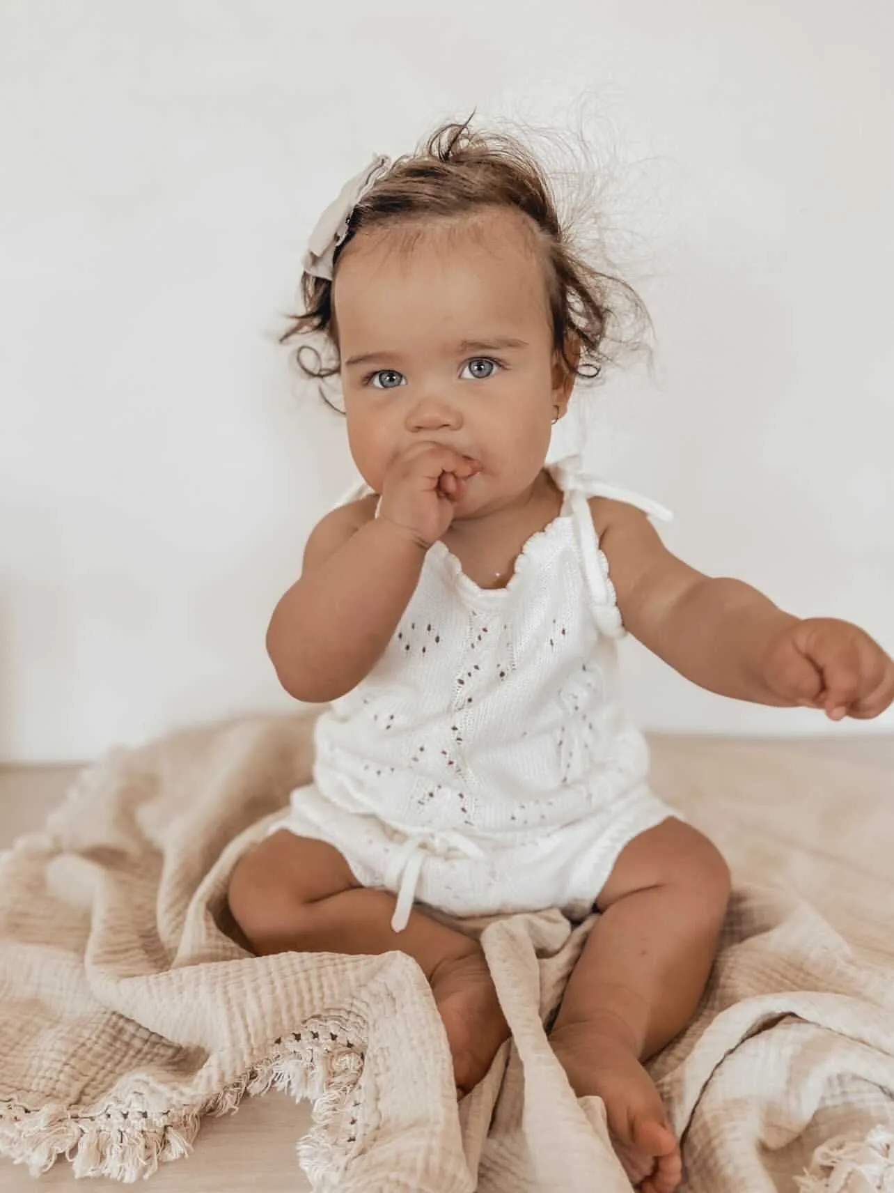 Little B's Nursery |  Vintage Knit Set - Milk