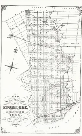 Map of Township of Etobicoke 1856