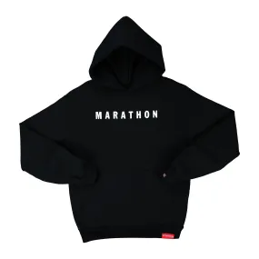 Marathon Hero Hoodie - Black/White