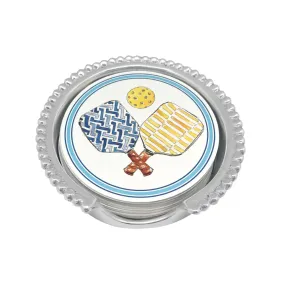 Mariposa Pickleball Paddle Beaded Coaster Set