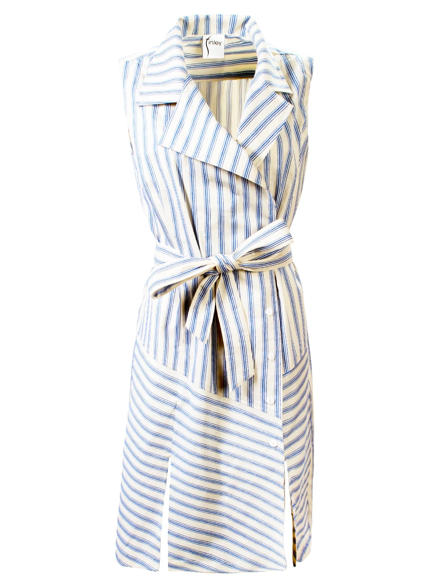 Marni Dress Blue and Natural Stripe