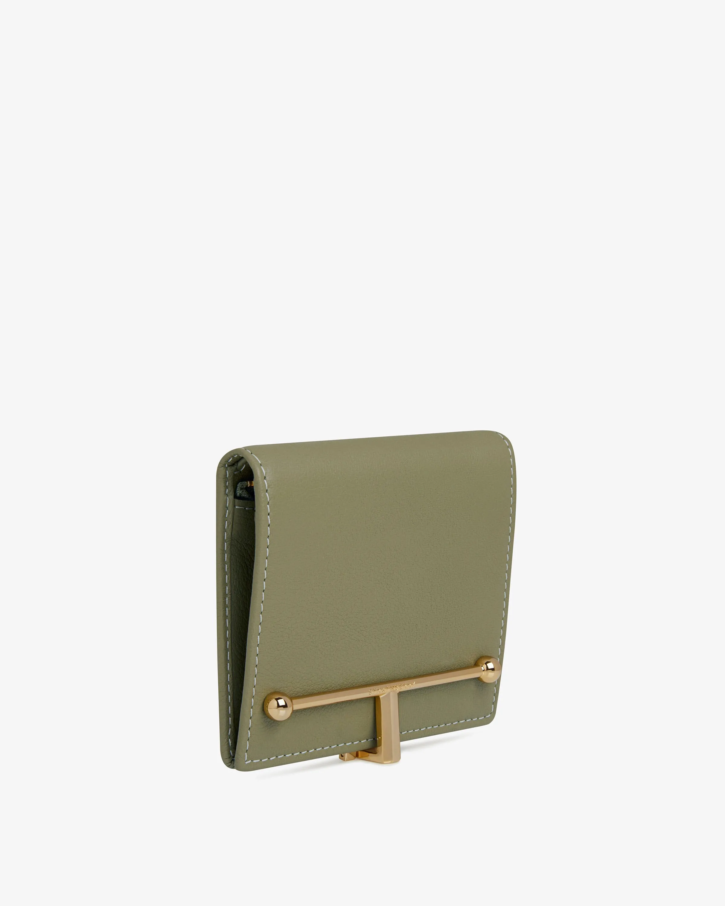 Melville Street Wallet - Pistachio/Vanilla Thread