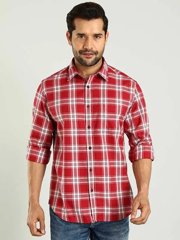 Men Checked Full Sleeve Cotton Shirt