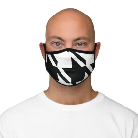 Men's Houndstooth Fitted Polyester Face Mask