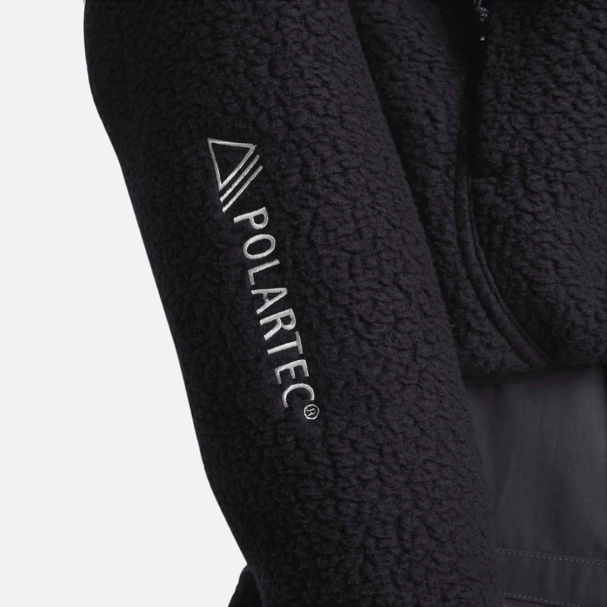 Men's Nike ACG "Arctic Wolf" Fleece Full-Zip Jacket - Black/Anthracite/Summit White