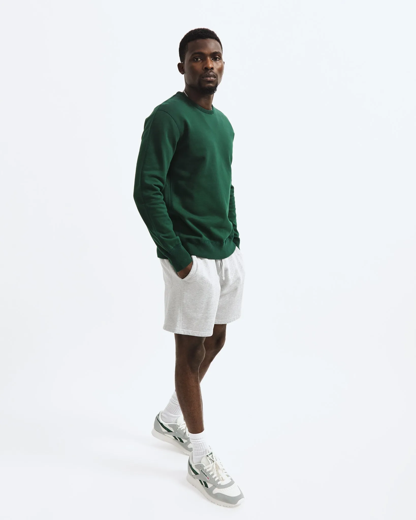 Midweight Terry Slim Crewneck