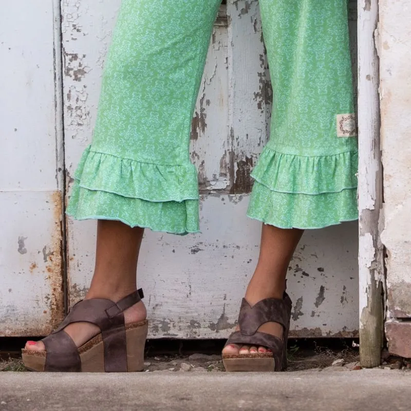 {NEW SIZING} Swanky Lady Vintage Double Ruffle Capris