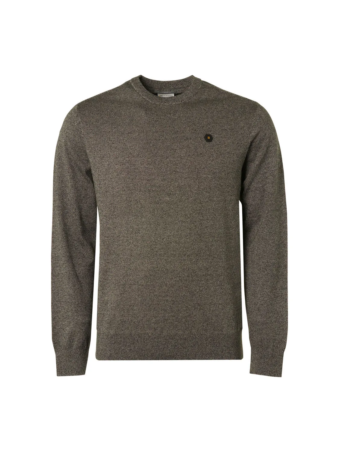 No Excess - Crewneck Melange Pullover - Stone or Caramel