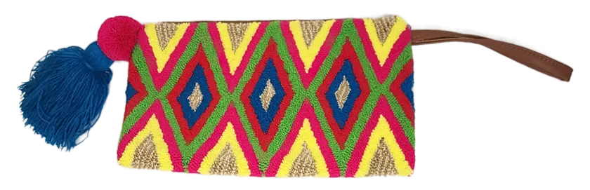 Norah Handmade Wayuu Punch-needle Clutch