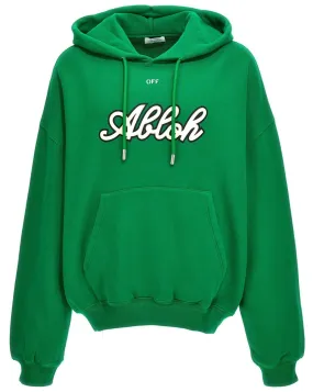 Off-white 'college' abloh hoodie green