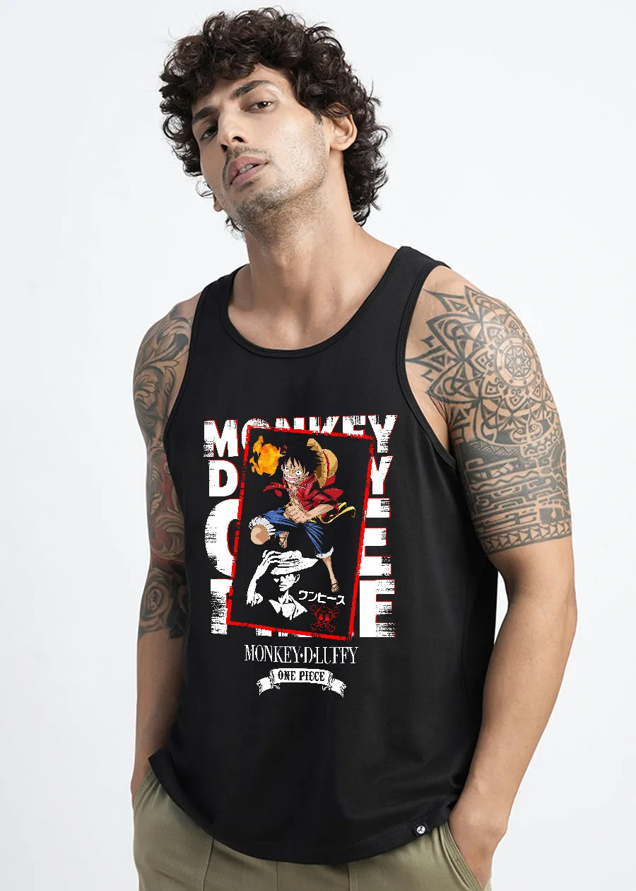 One Piece Mens Printed Vest