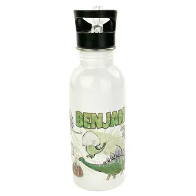 Personalized 20oz Stainless Steel Water Bottle with Straw - Dino Pals