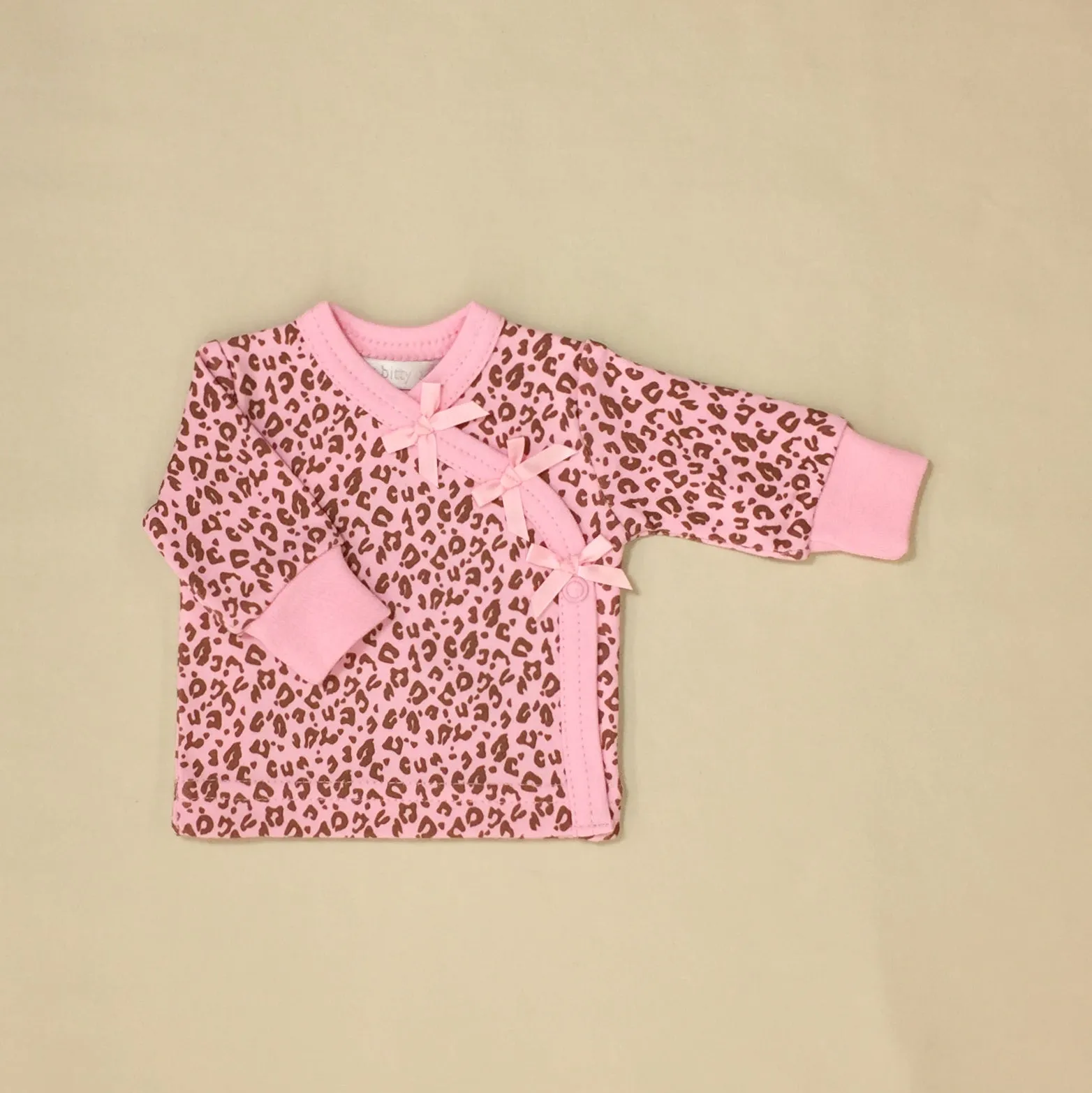 Pink Cheetah Layette Set Long Sleeve