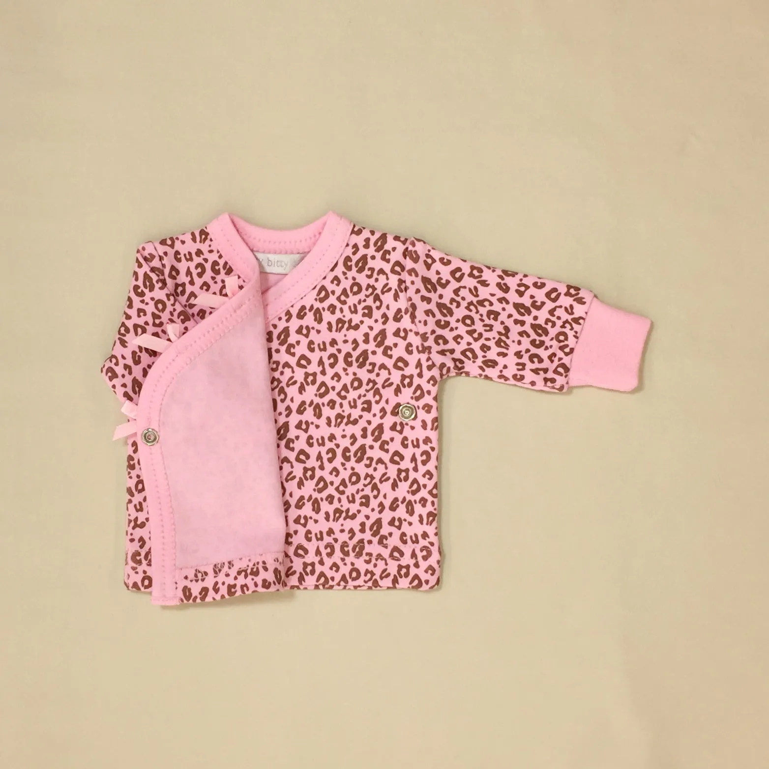 Pink Cheetah Layette Set Long Sleeve