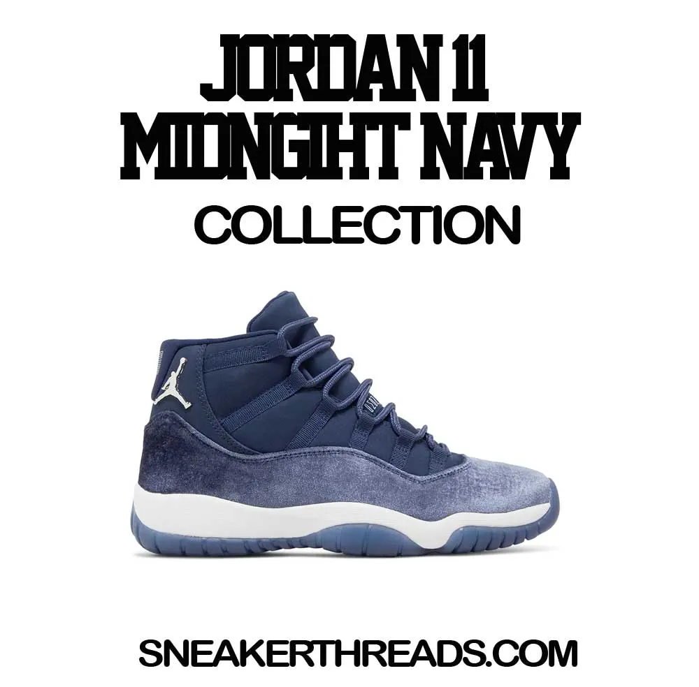 Retro 11 Midnight Navy 82 Shirt - Bull - White