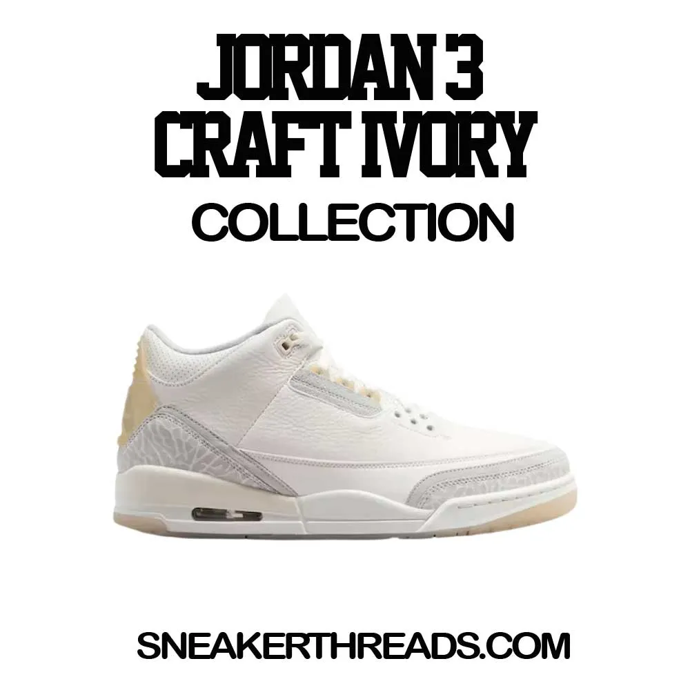 Retro 3 Ivory Shirt - Gotta Be Shoes - White