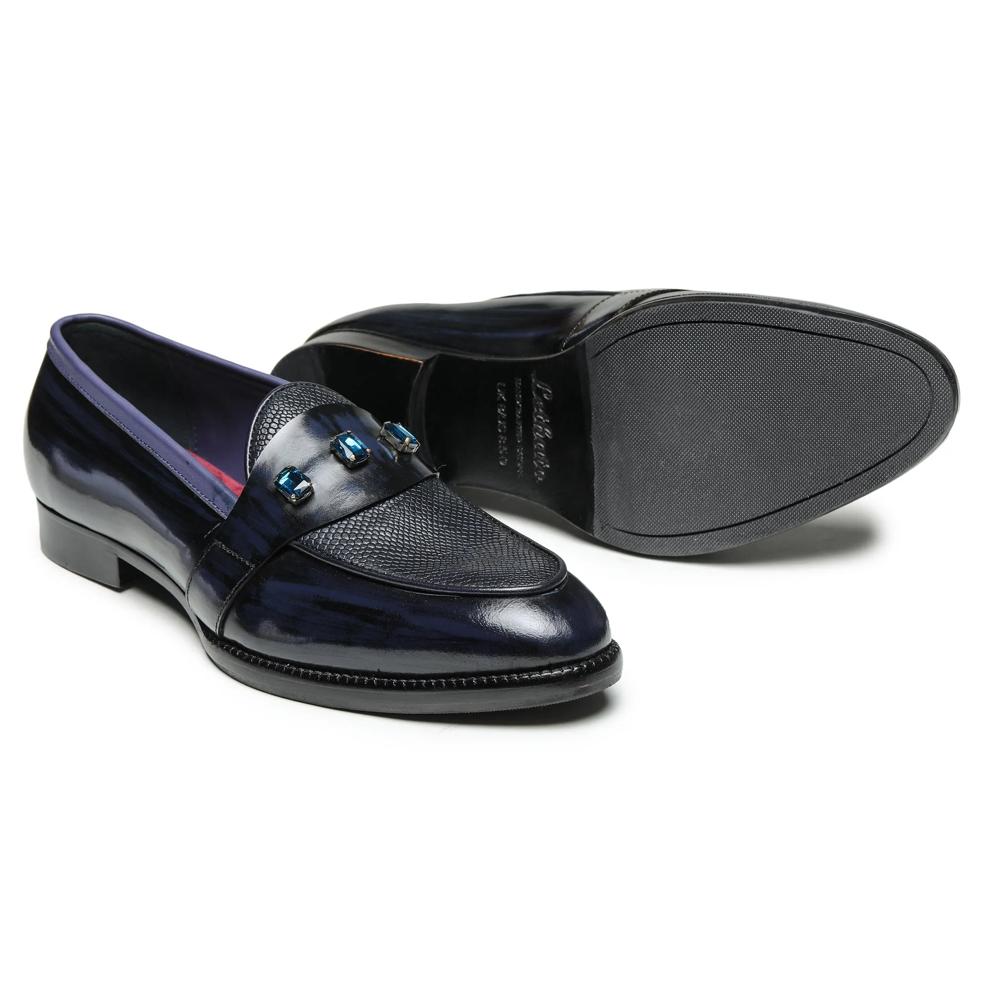 Saddle Loafers - Navy