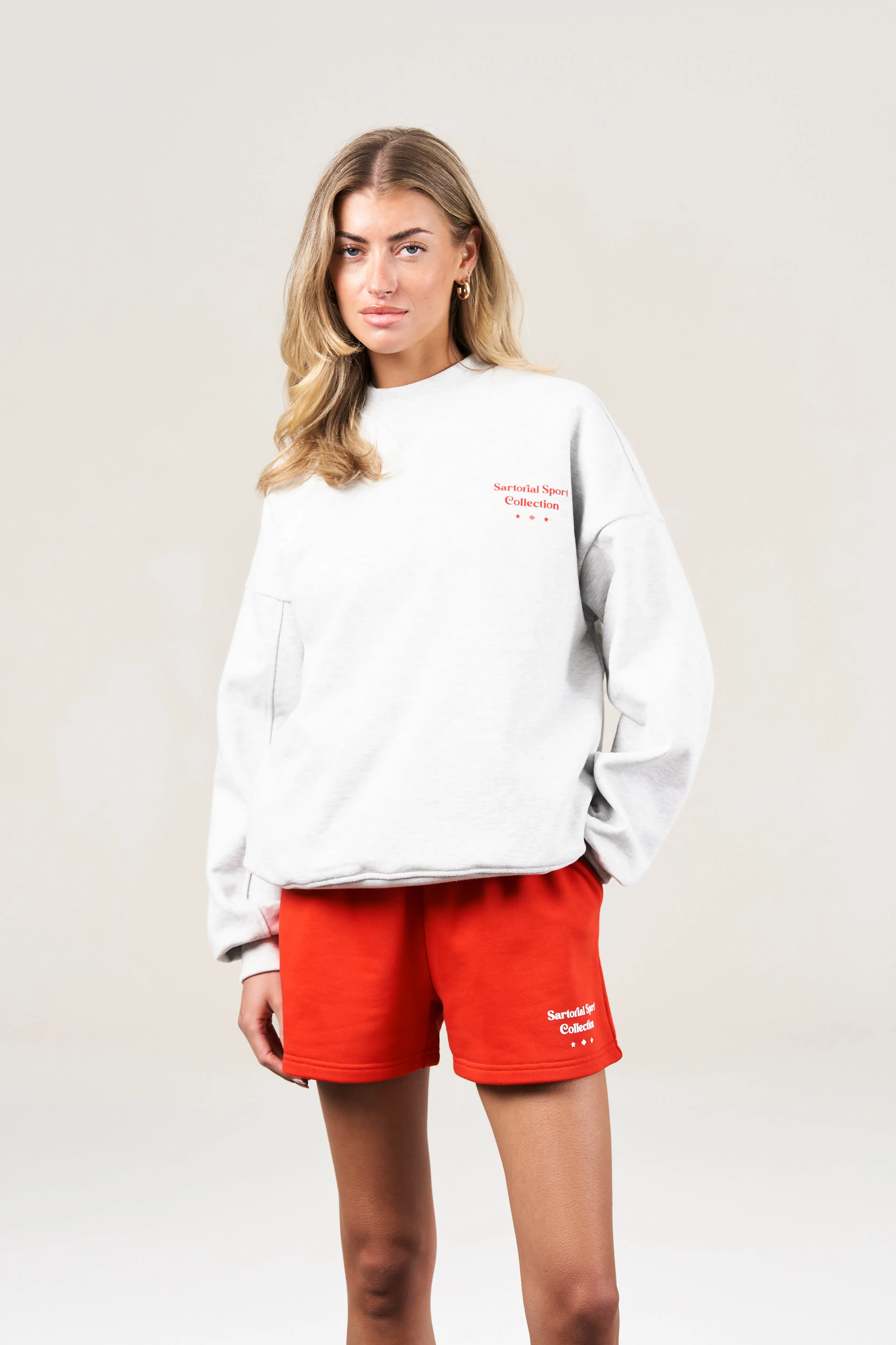 SARTORIAL SPORT GRAPHIC SWEATSHIRT - GREY MARL