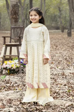 Simrans Girls Festive Chikankari Sharara Dress SIM155