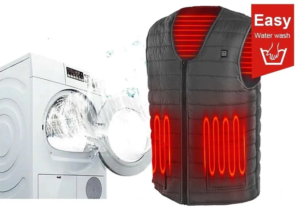 SMAXPro™ 5 Zone Electric Heated Vest:10000mAh Battery Pack, Washable Heating Vest