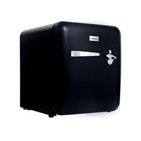 Snomaster - 48L Solid Door Counter-Top  Retro Beverage Cooler - Black