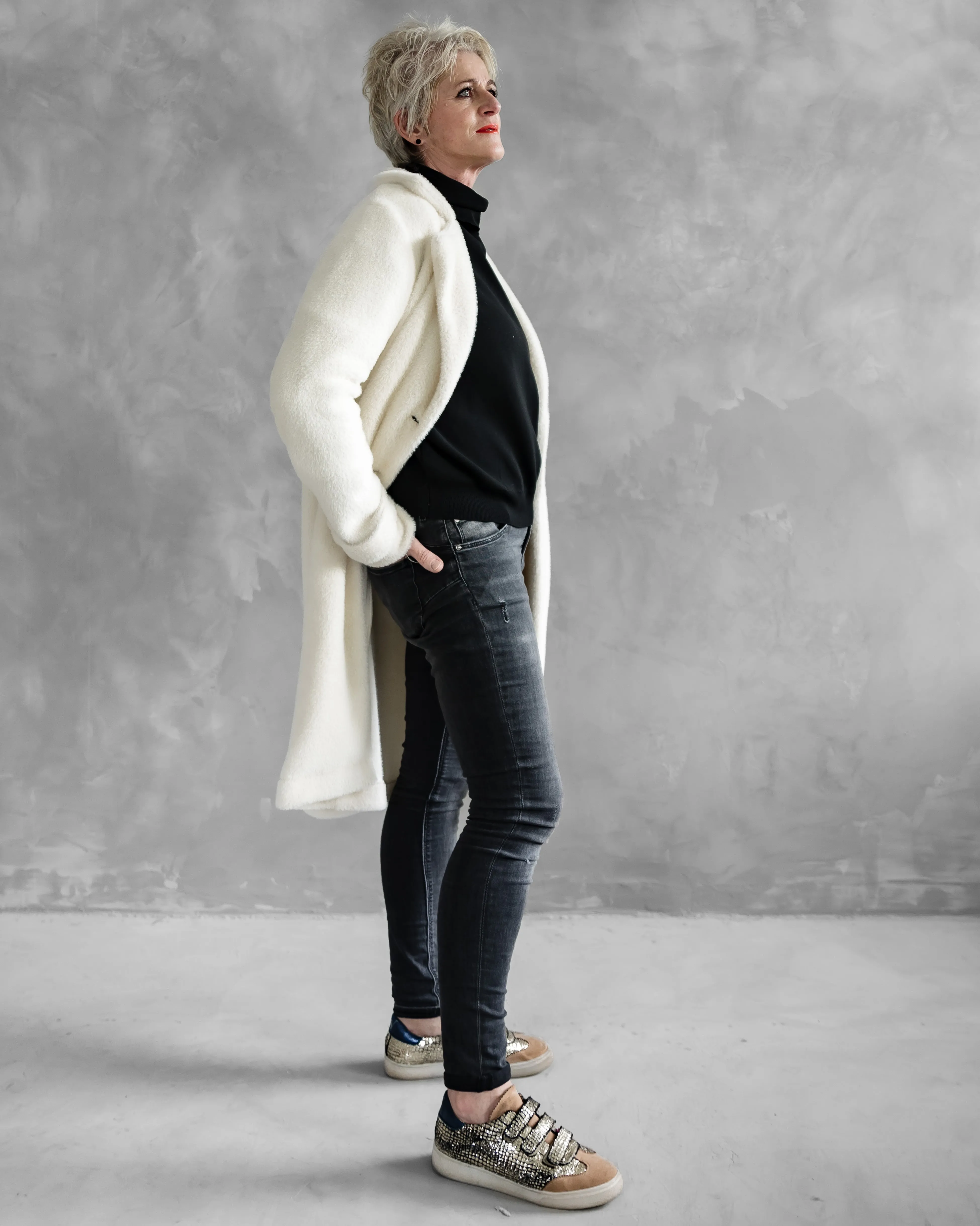 Soraya Short Fur Coat | Ivory