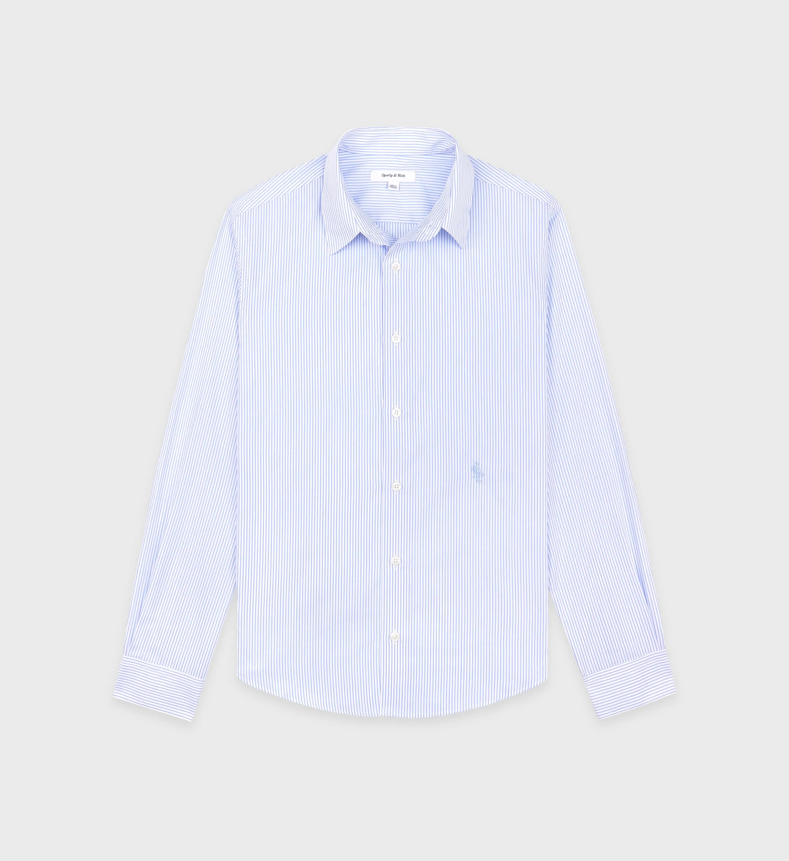 SRC Shirt - White/Light Blue Striped