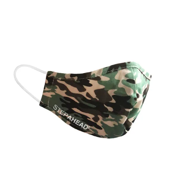 STEP AHEAD Face Mask Children's Reusable Camo