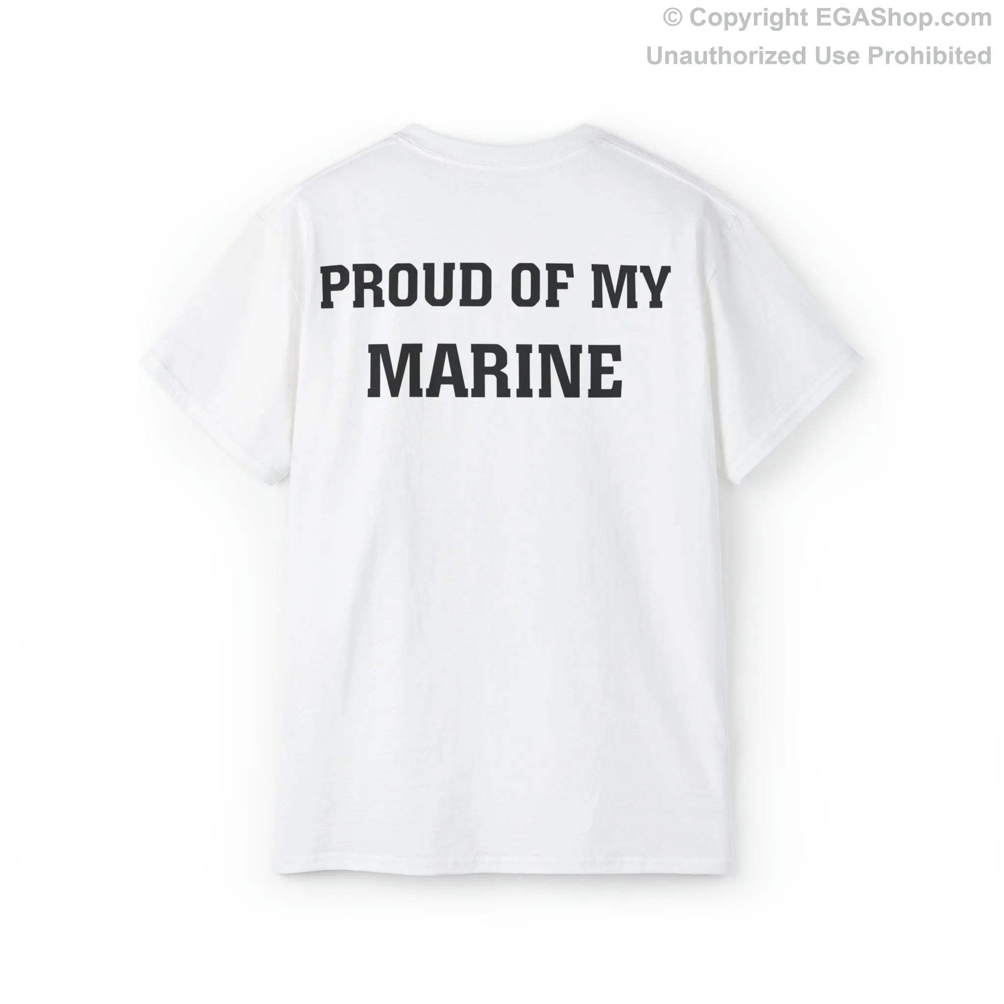 T-Shirt: Rocking the Red for Friday (Back Text: Proud of My Marine)