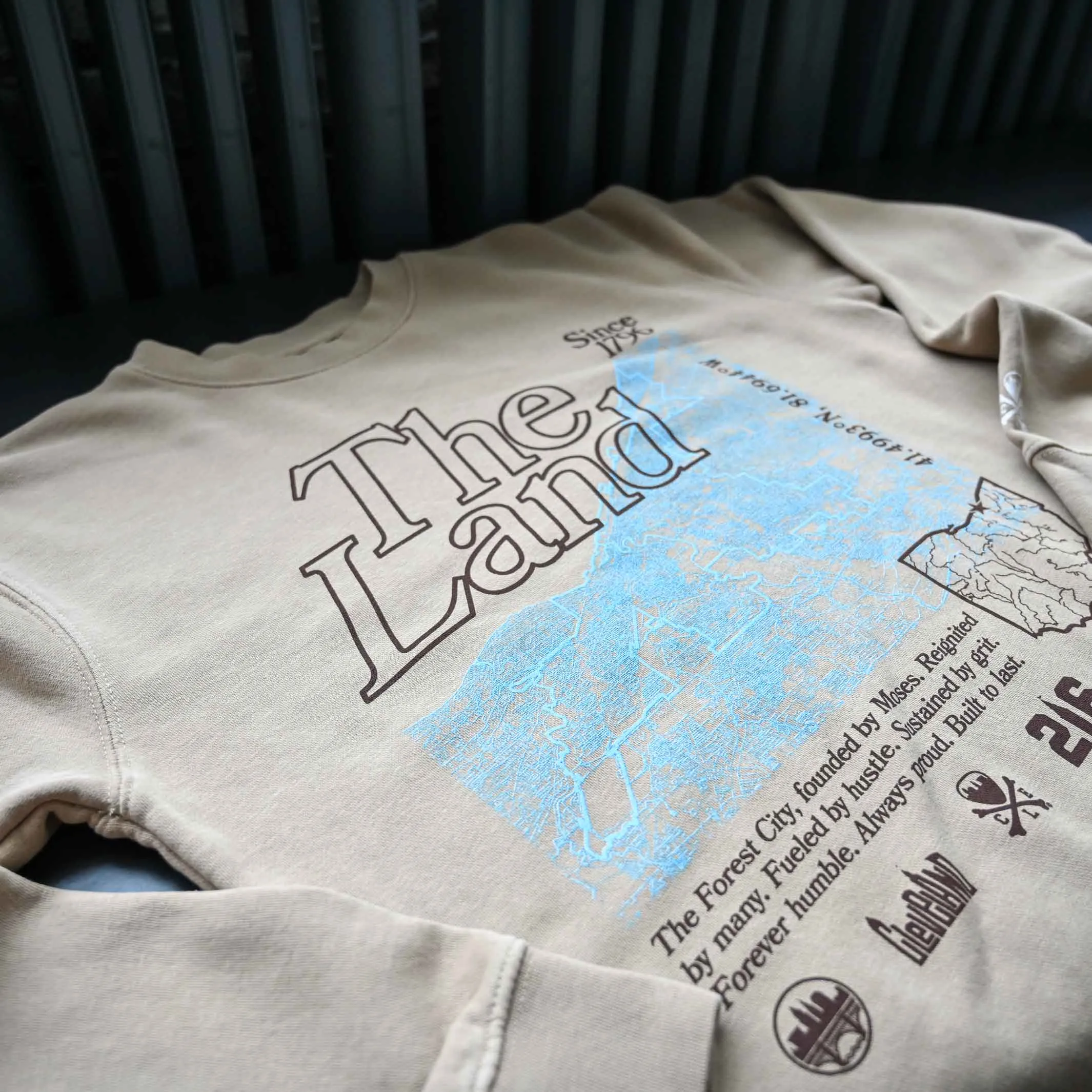 The Land Map - Unisex Crewneck Sweatshirt