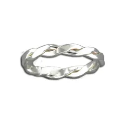 Twisted Sterling Silver Band