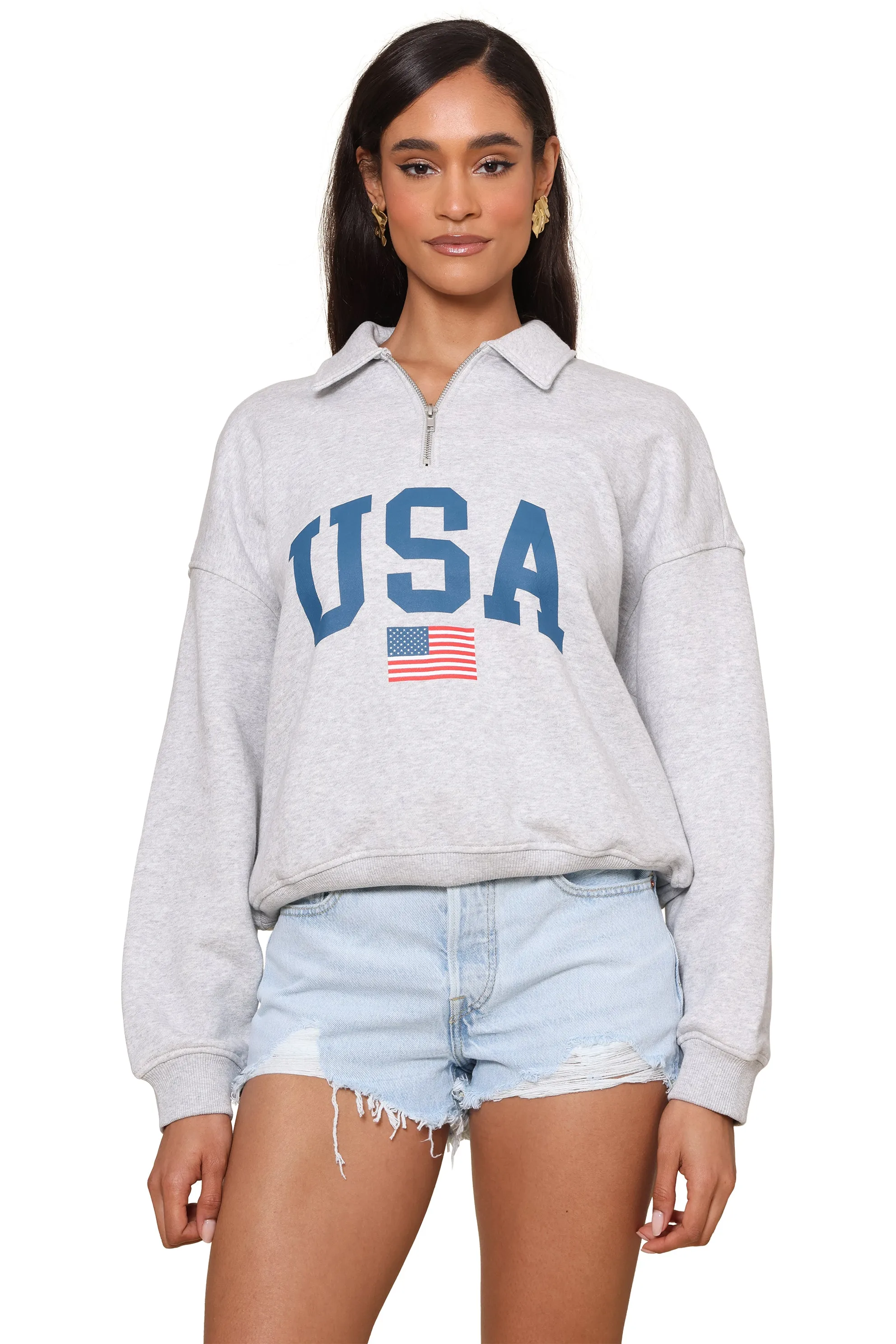 USA Graphic Quarter Zip