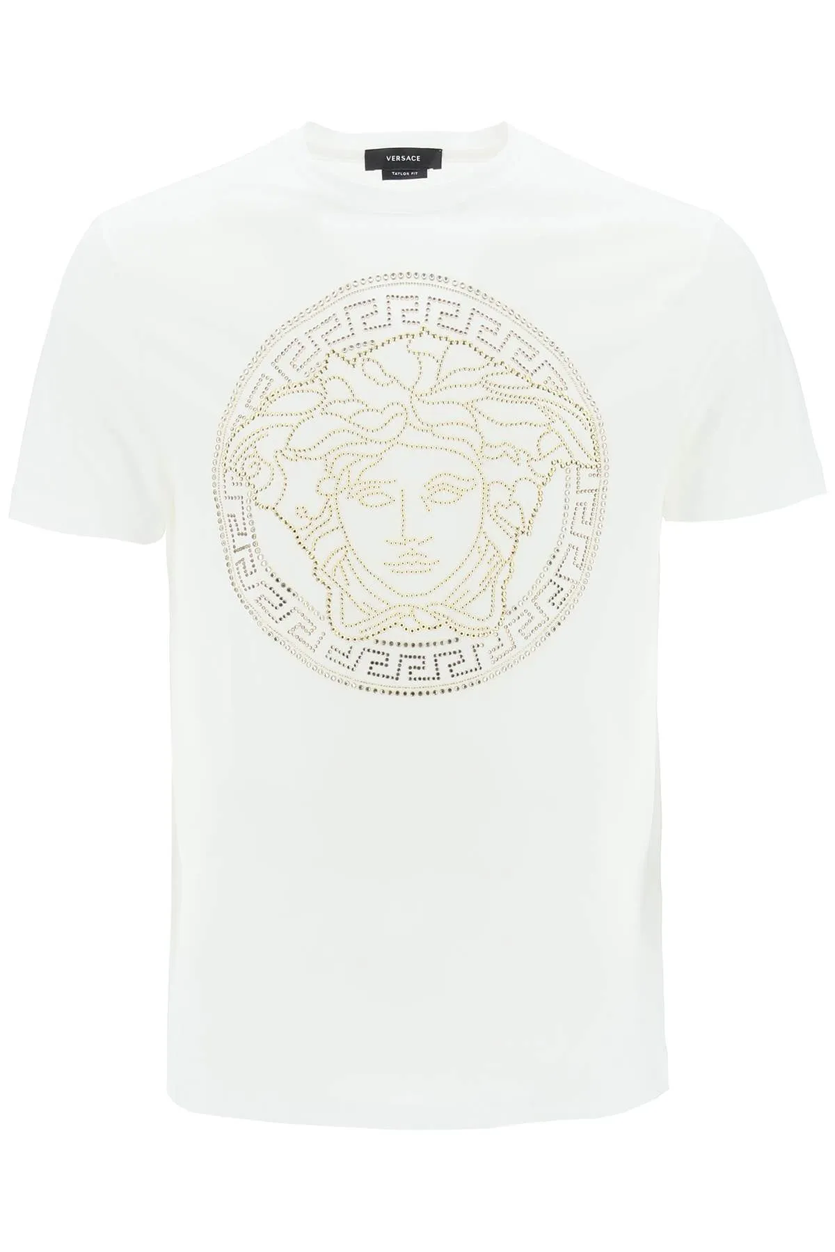 VERSACE medusa-studded taylor fit t-shirt