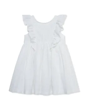 White Embroidered Woven Sundress- Toddler (2T-4T)