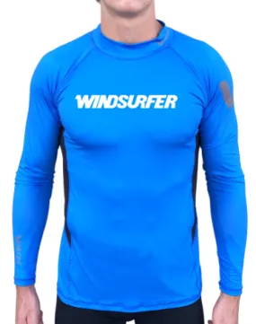 WINDSURFER - Long Sleeve Rash Top - Cyan - CUSTOM