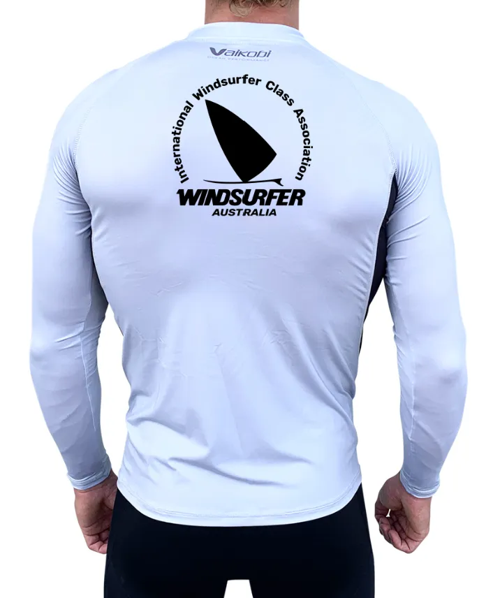 WINDSURFER - Long Sleeve Rash Top - Silver - CUSTOM